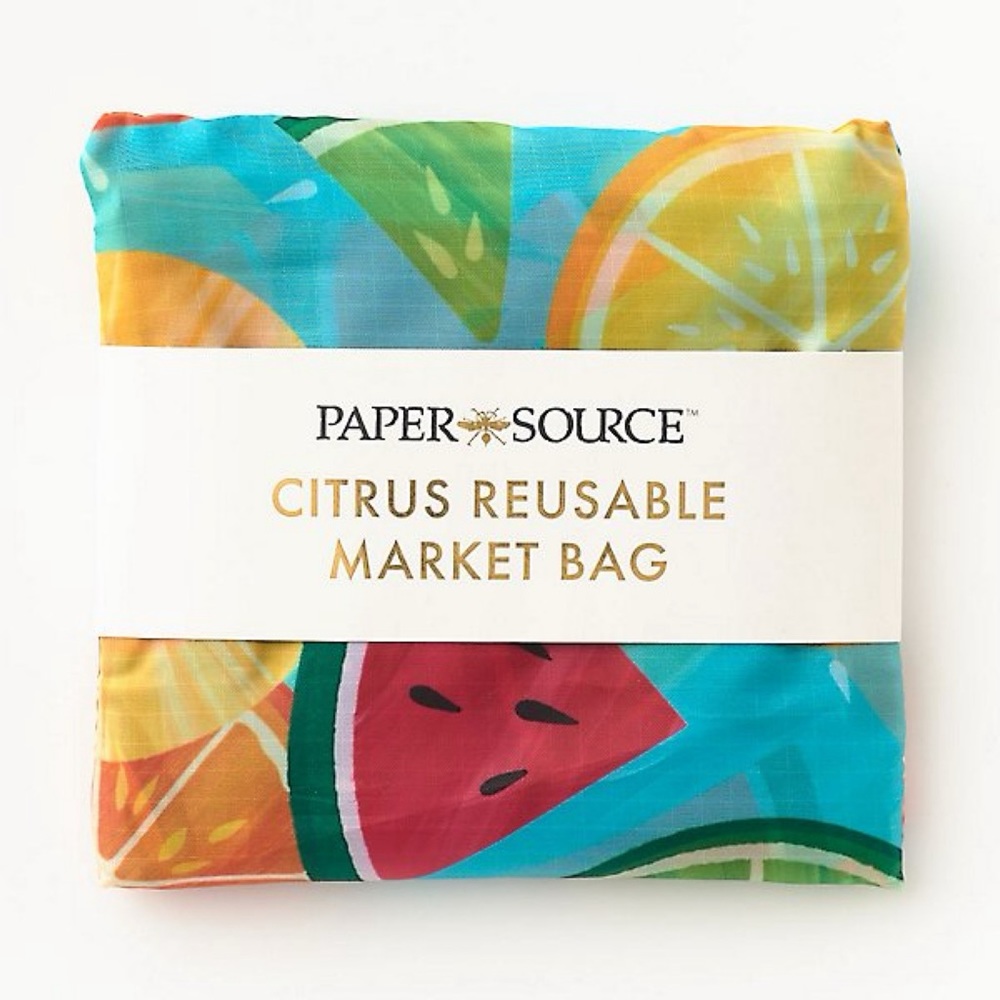 Paper Source Citrus Reusable Market Bag